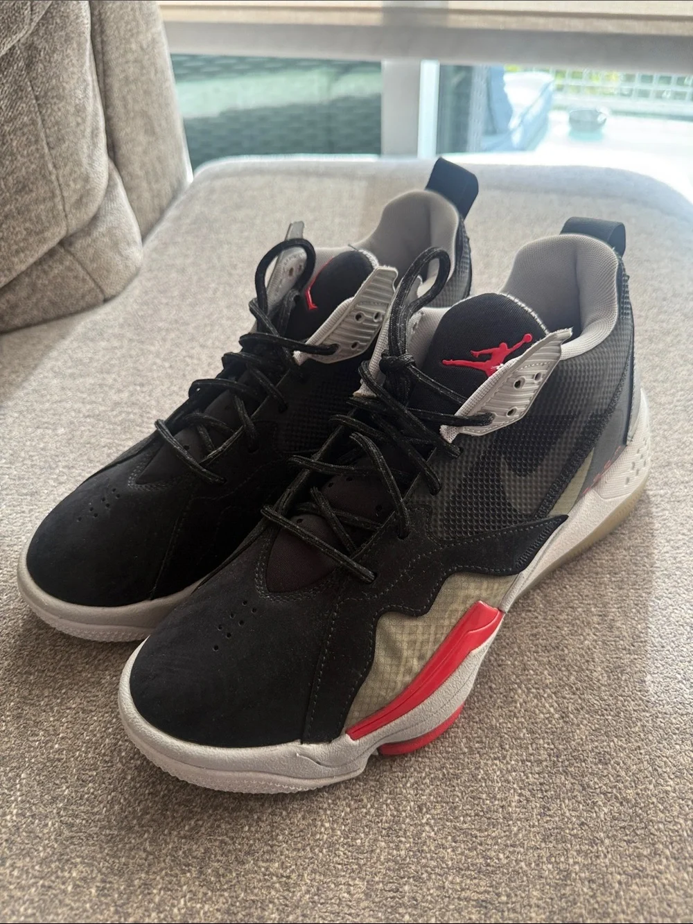 Men's Black and Red Basketball Sneakers - Jordan